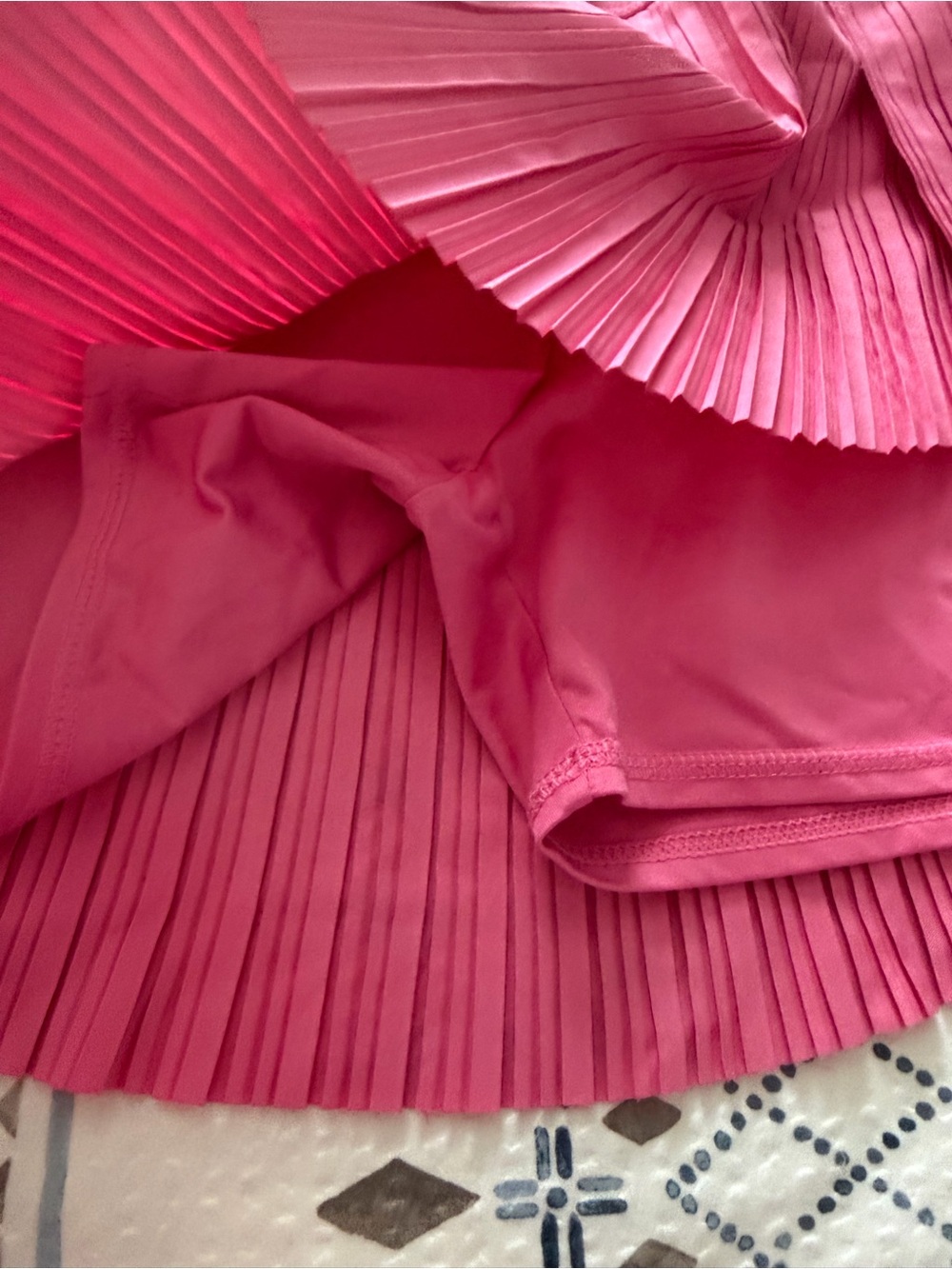adidas Pink Pleated Tennis Skort with Built-In Shorts - Picture 3 of 6